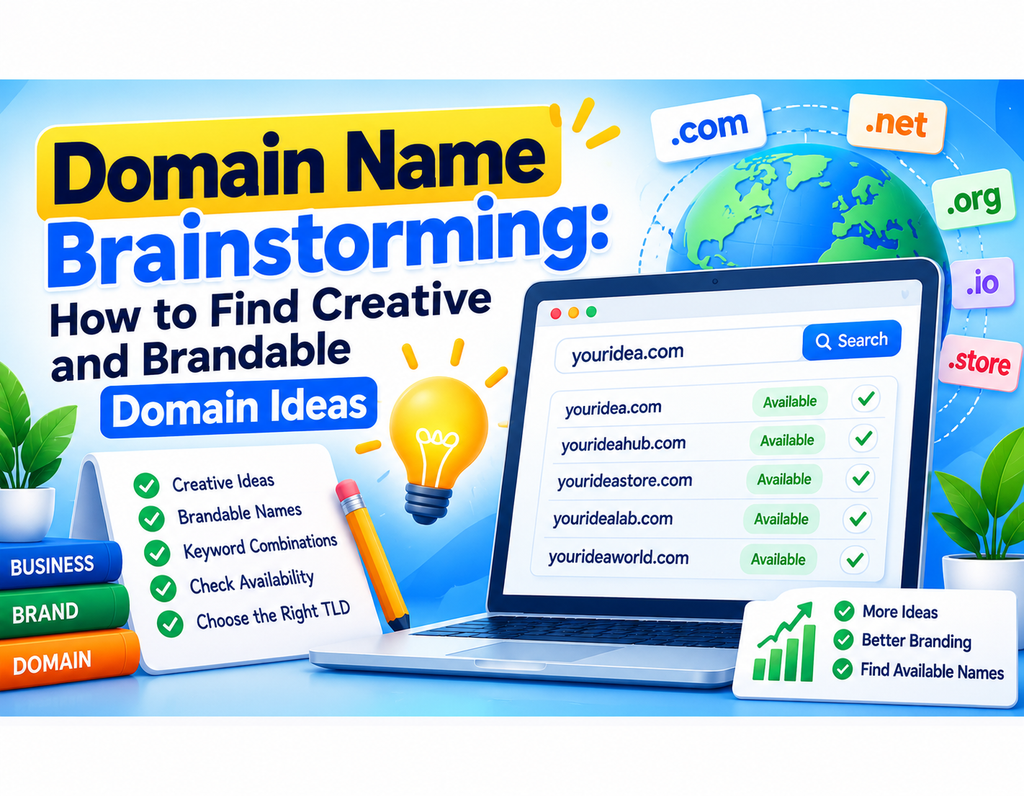 Domain Name Brainstorming - How to Find Creative and Brandable Domain Ideas